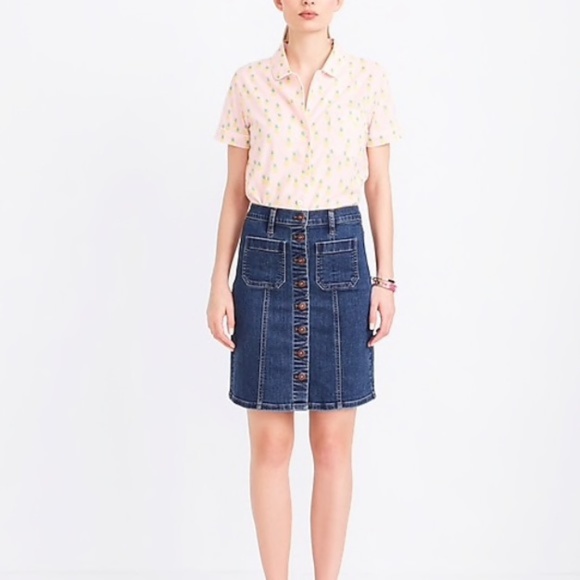 J.Crew Denim Skirt - Picture 1 of 8